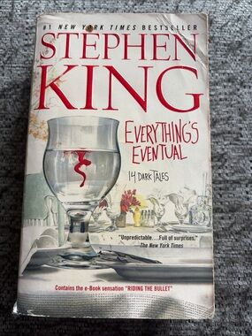 Stephen King "Everything's Eventual" Paperback Novel - White & Red Cover